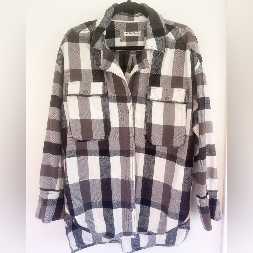 Izzy Cargo Shirt in Black & Cream